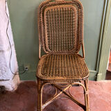 Vintage rattan chair house drucker