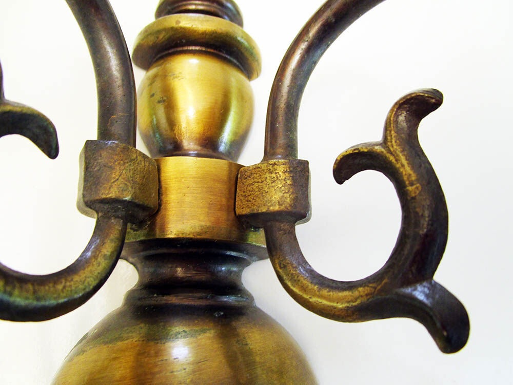 Brass wall lamps