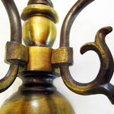 Brass wall lamps