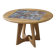 Guéridon/coffee table in oak by Guillerme and Chambron and ceramic by Danikowski for Votre Maison 1950s.