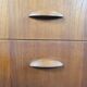 Vintage teak desk with 5 drawers, Restored, Norway 1960
