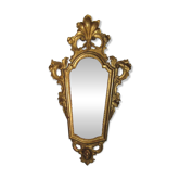 Louis XV style wall mirror in gilded wood, 19th century