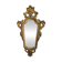 Louis XV style wall mirror in gilded wood, 19th century