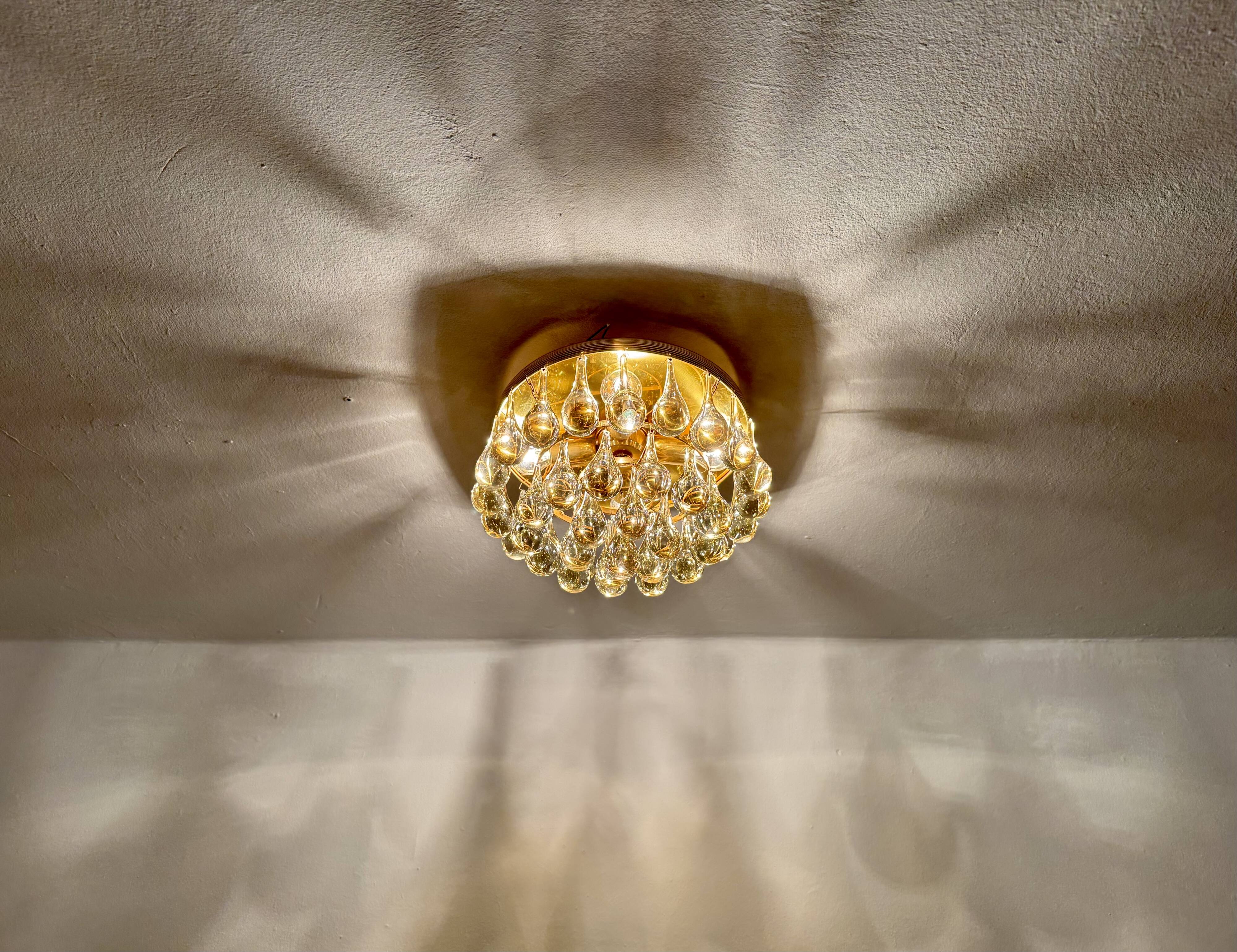 Flush Chandelier by Ernest Palme