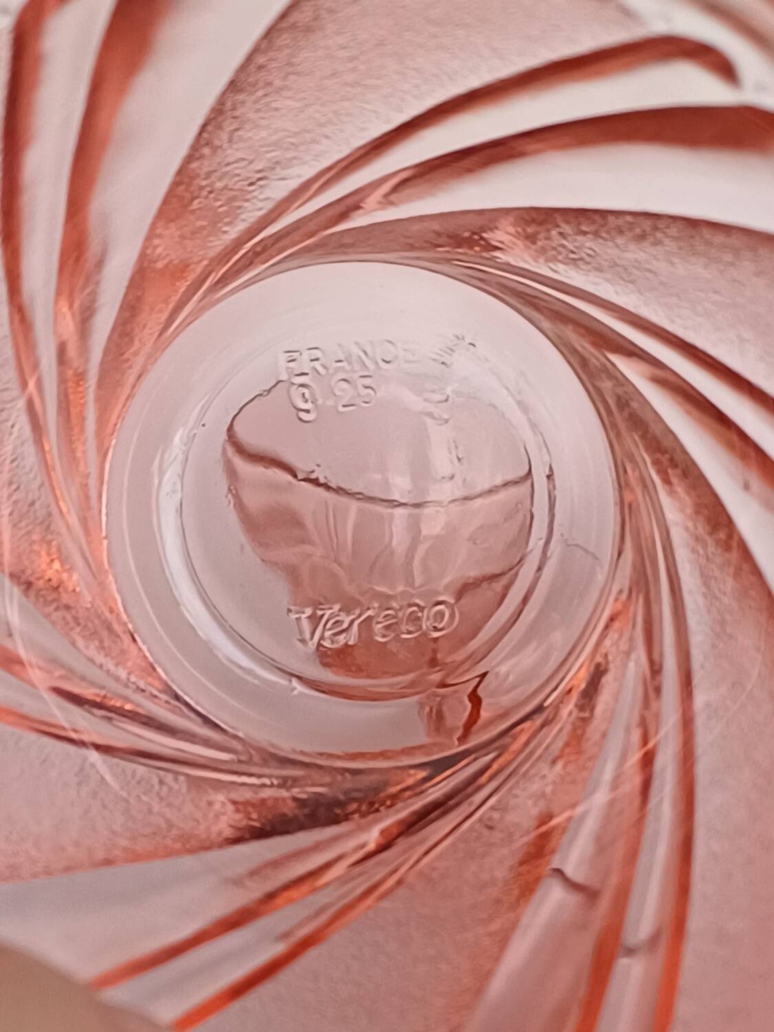 Vereco pink water glasses