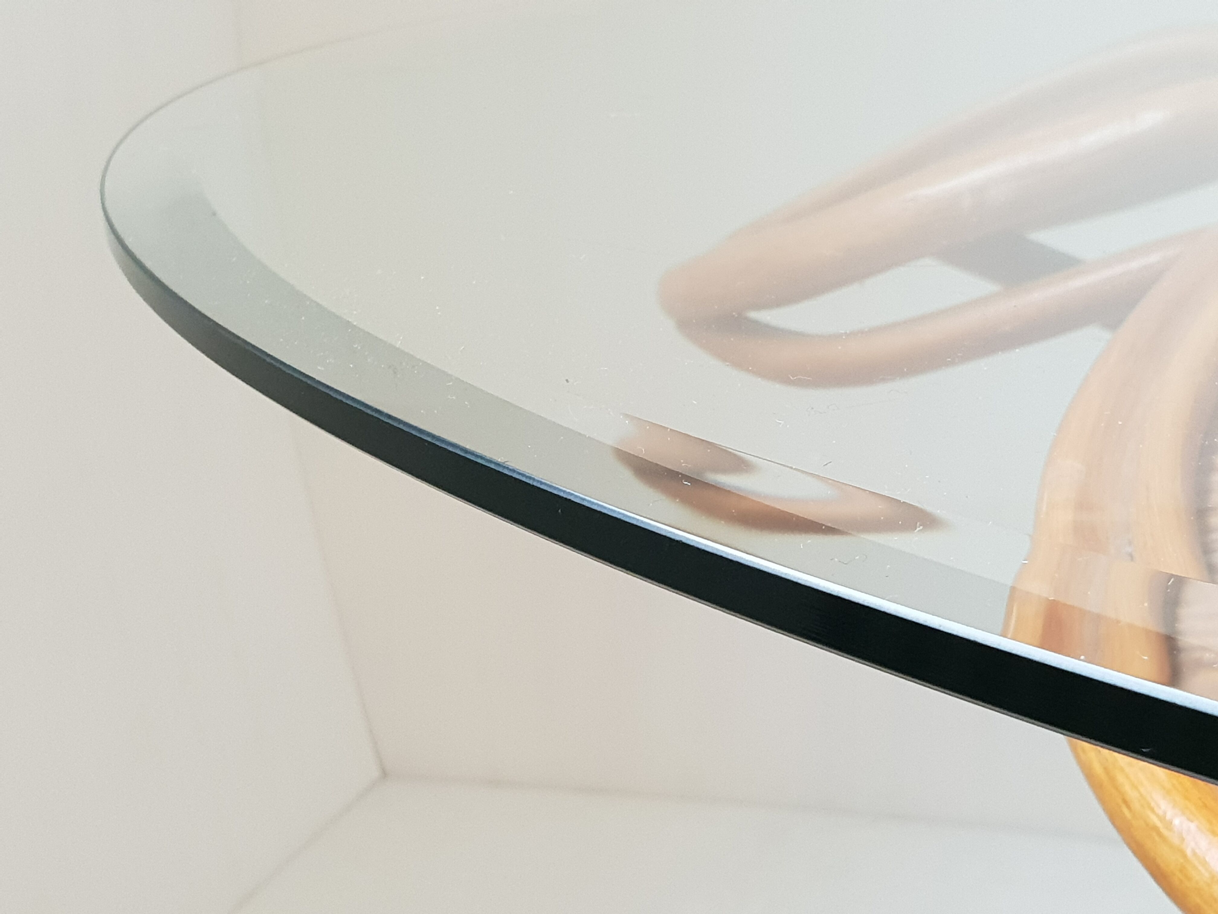 1970 vintage rattan marquee table