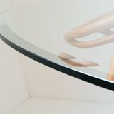 1970 vintage rattan marquee table