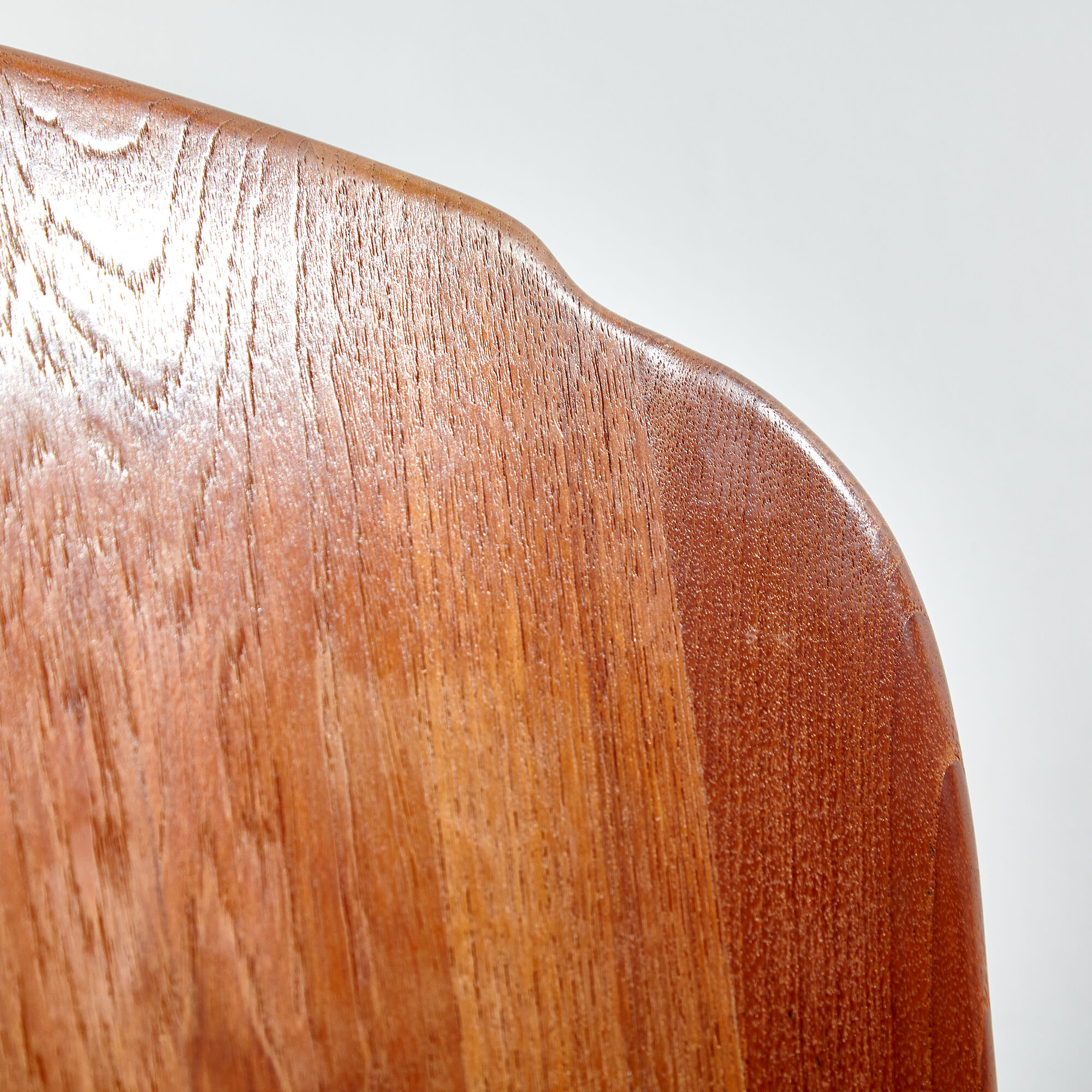Solid teak dining chair by niels koefoed for koefoeds hornslet mk9828
