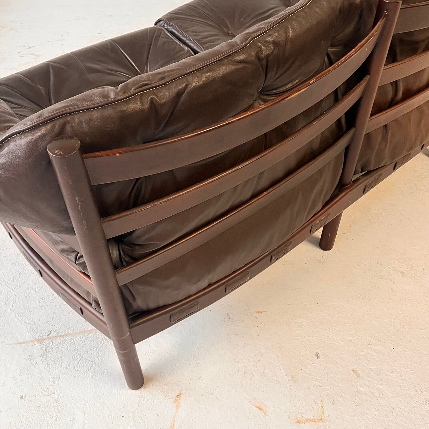 Canapé en cuir conçu par Arne Norell pour Coja, Suède, années 1970