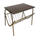 End of vintage magazine rack sofa