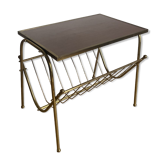 End of vintage magazine rack sofa