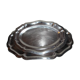 Lot de 3 plats ronds plats en inox