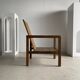 Fauteuil en bois naturel (teck) design minimaliste
