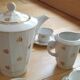 Antique coffee or tea service in fine porcelain from the 1930s.