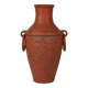 Monumental sun vase "Fat Lava" from the mid-century, with a rare movable ceramic handle handmade.