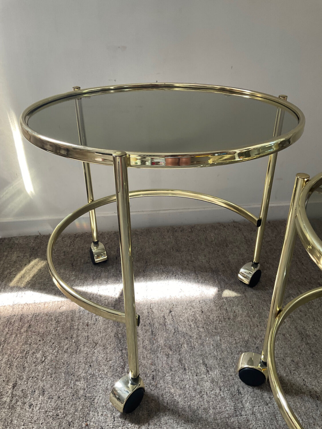 Series of 3 vintage nesting tables from the 70s-80s