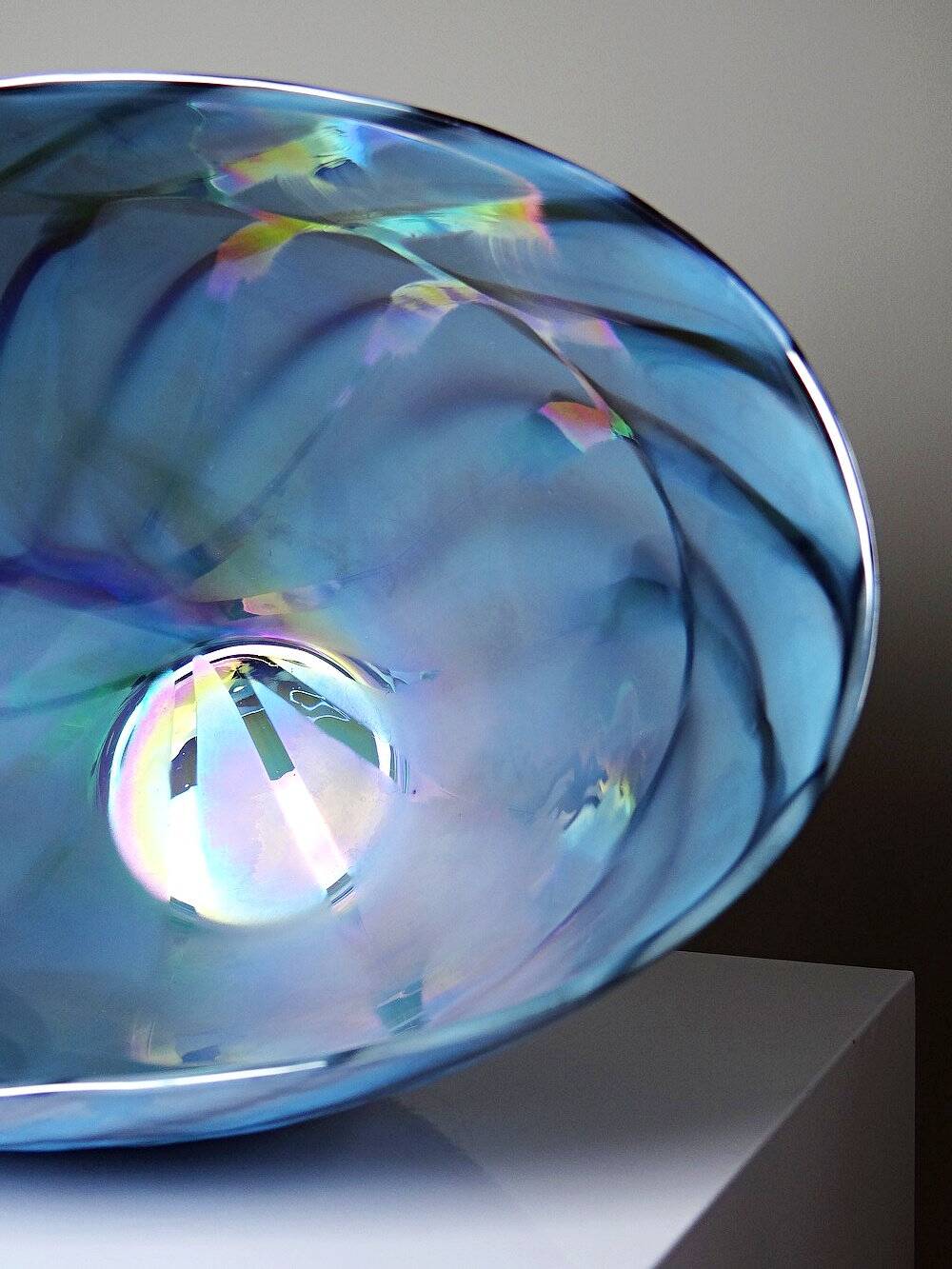 Centrepiece, bowl or large glass bowl from Murano "Yourmurano" handmade.