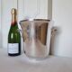 Elegant 1960s Art Deco silver-plated champagne bucket
