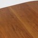 Vintage Danish round extendable dining table 1960s
