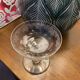 6 art deco champagne glasses with floral frieze