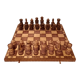 Échiquier ancien et son jeu d'échecs années 1880