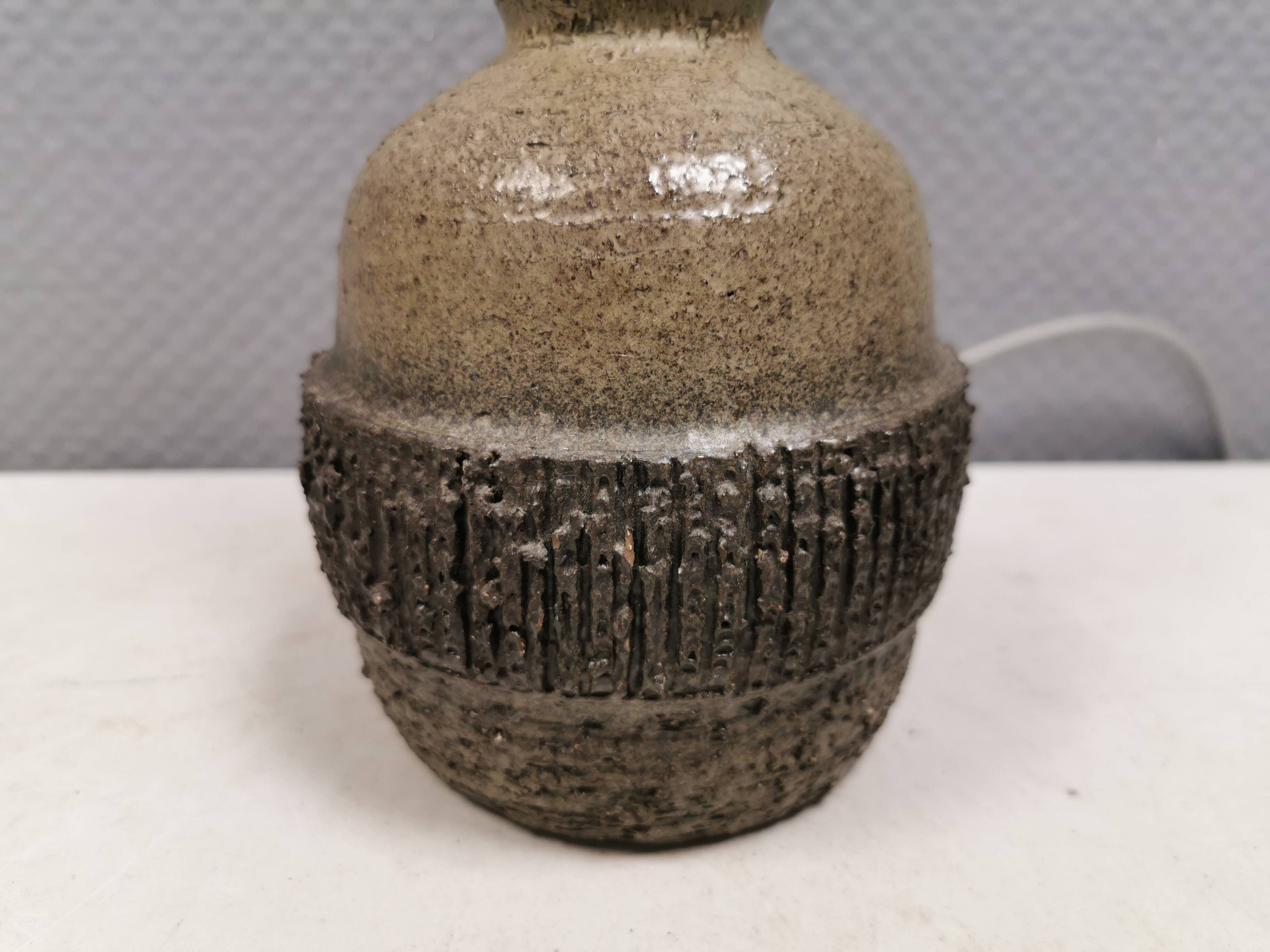 Ceramic table lamp, Danish from the 1970s-80s.