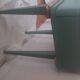 Mint green and gold vintage nightstand