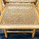 Set of 2 vintage folding chairs, rattan cane for Habitat, circa 70/80
