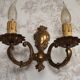 Vintage French Traditional Style Bronze Double Wall Light 5351
