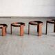 Set of 4 nesting tables by Gianfranco Frattini.