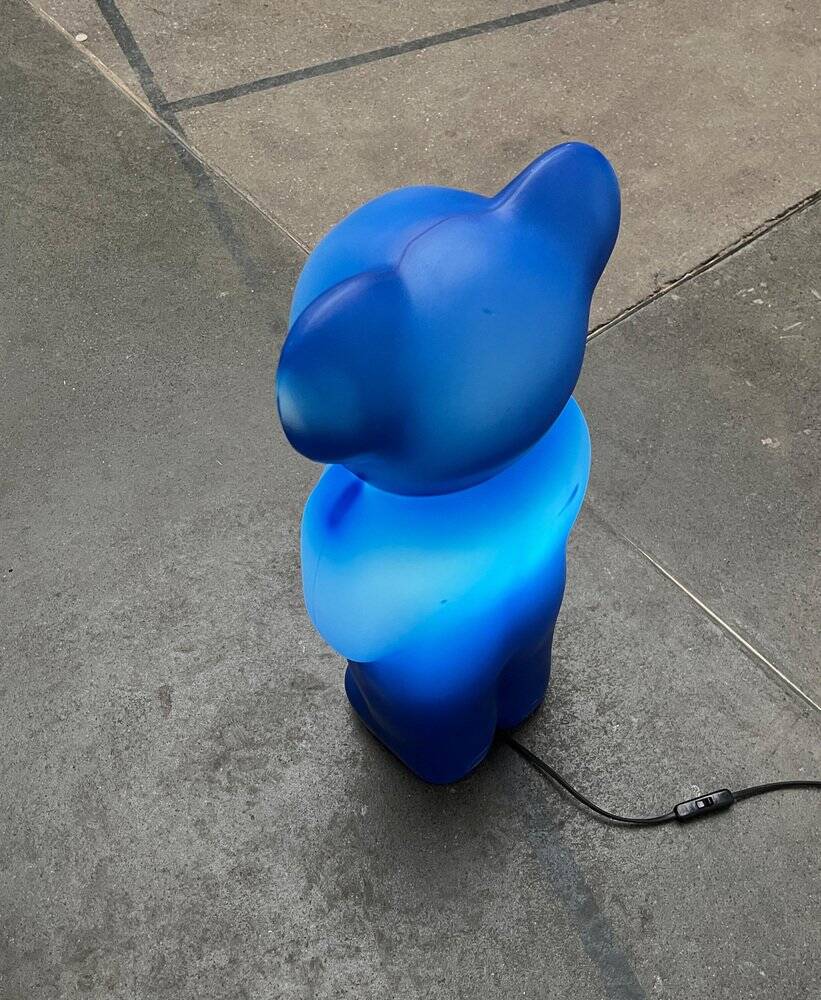 Postmodern Floor Lamp Bear Lumibär German by Klein & Leidig for Flötotto, 1990s