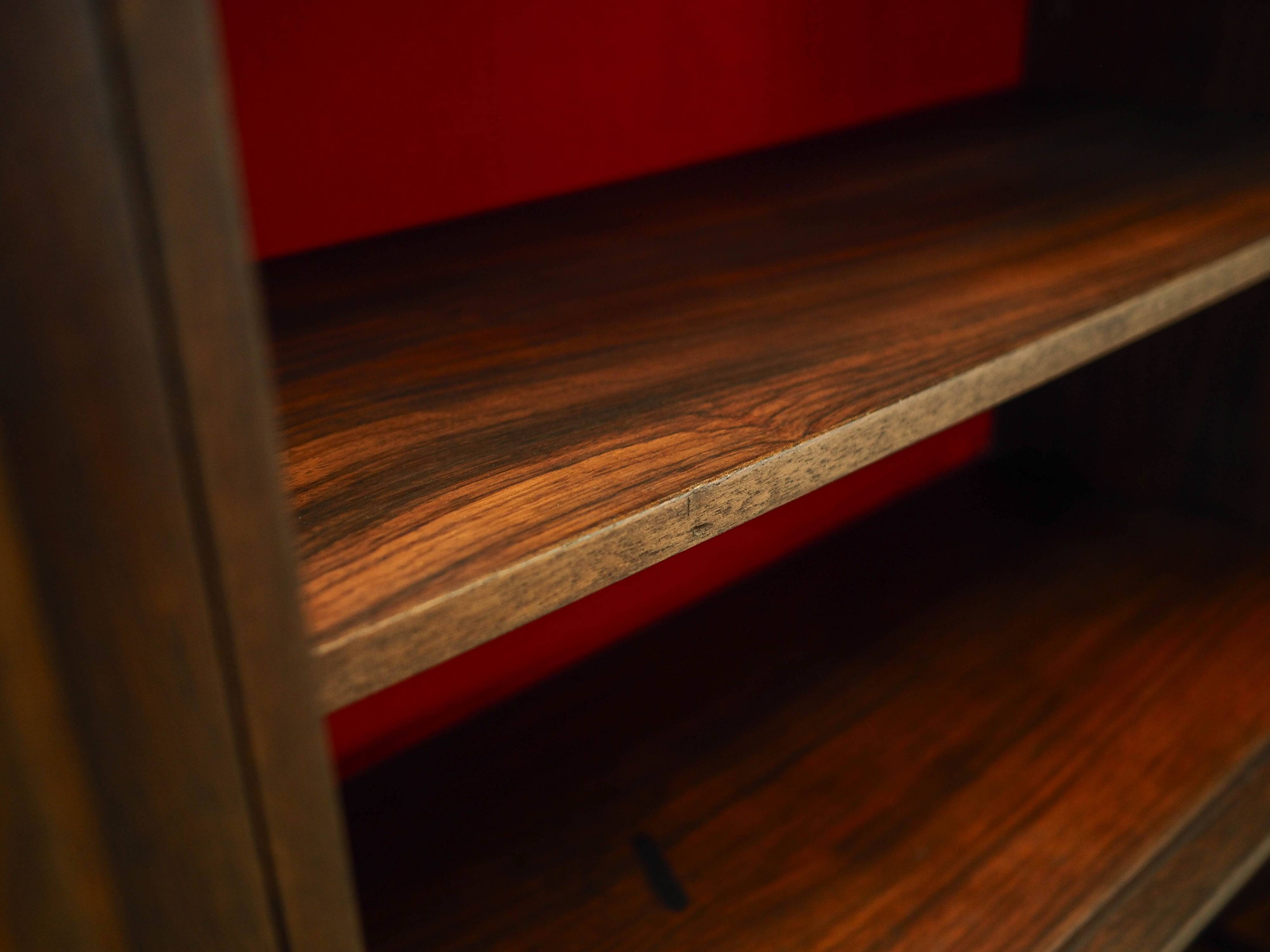 Rosewood modular shelving unit, Italian design, 1960s, production: Italy