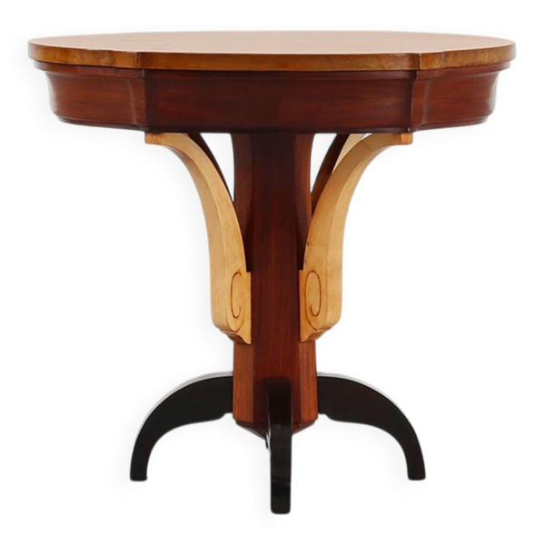 Table d'appoint Art Déco en bois, France vers 1930