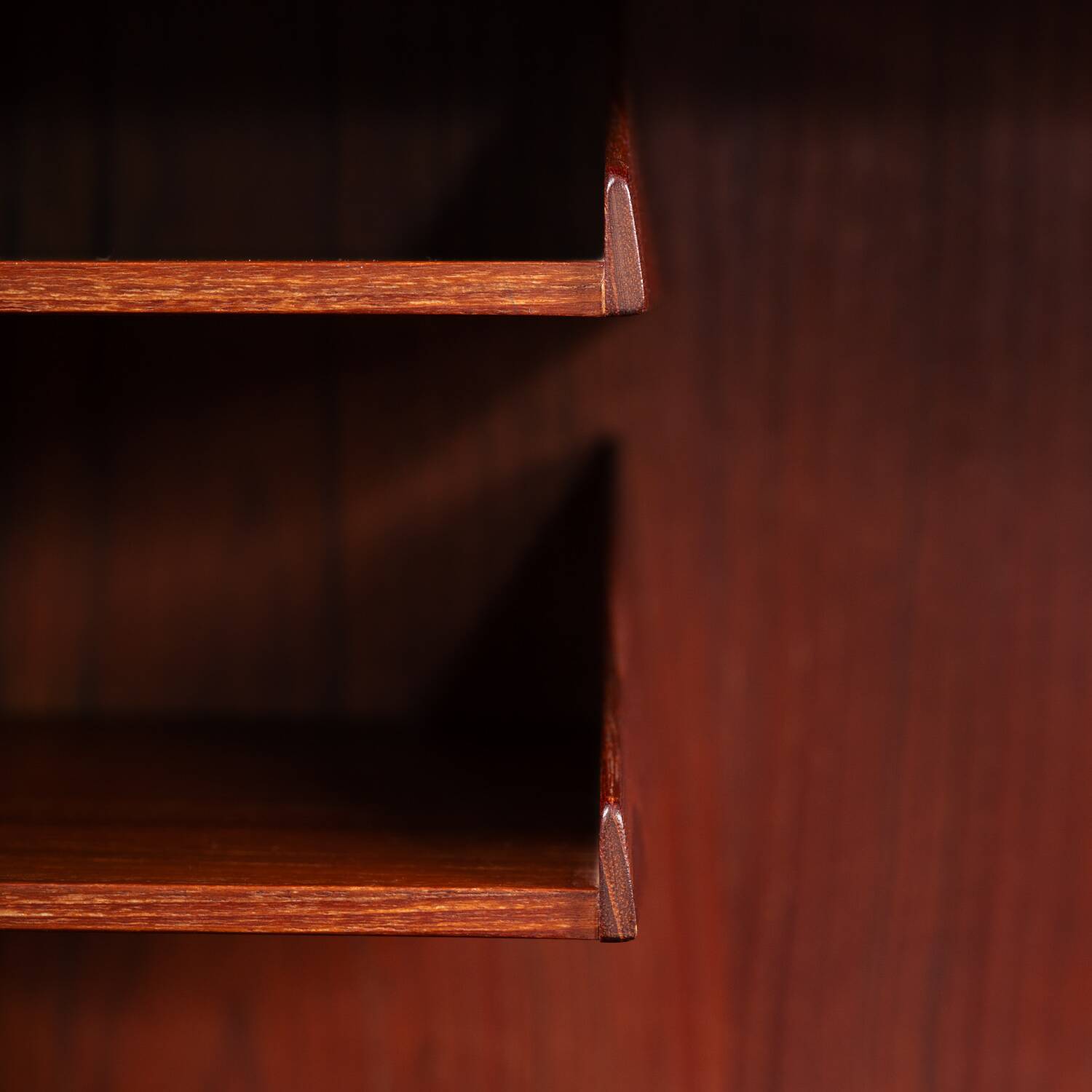 Kai Kristiansen model 63 desk teak secretaire with vanity mirror, 1960s
