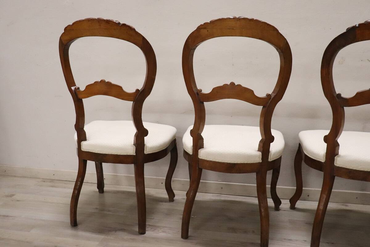 19th Century Walnut Dining Chairs