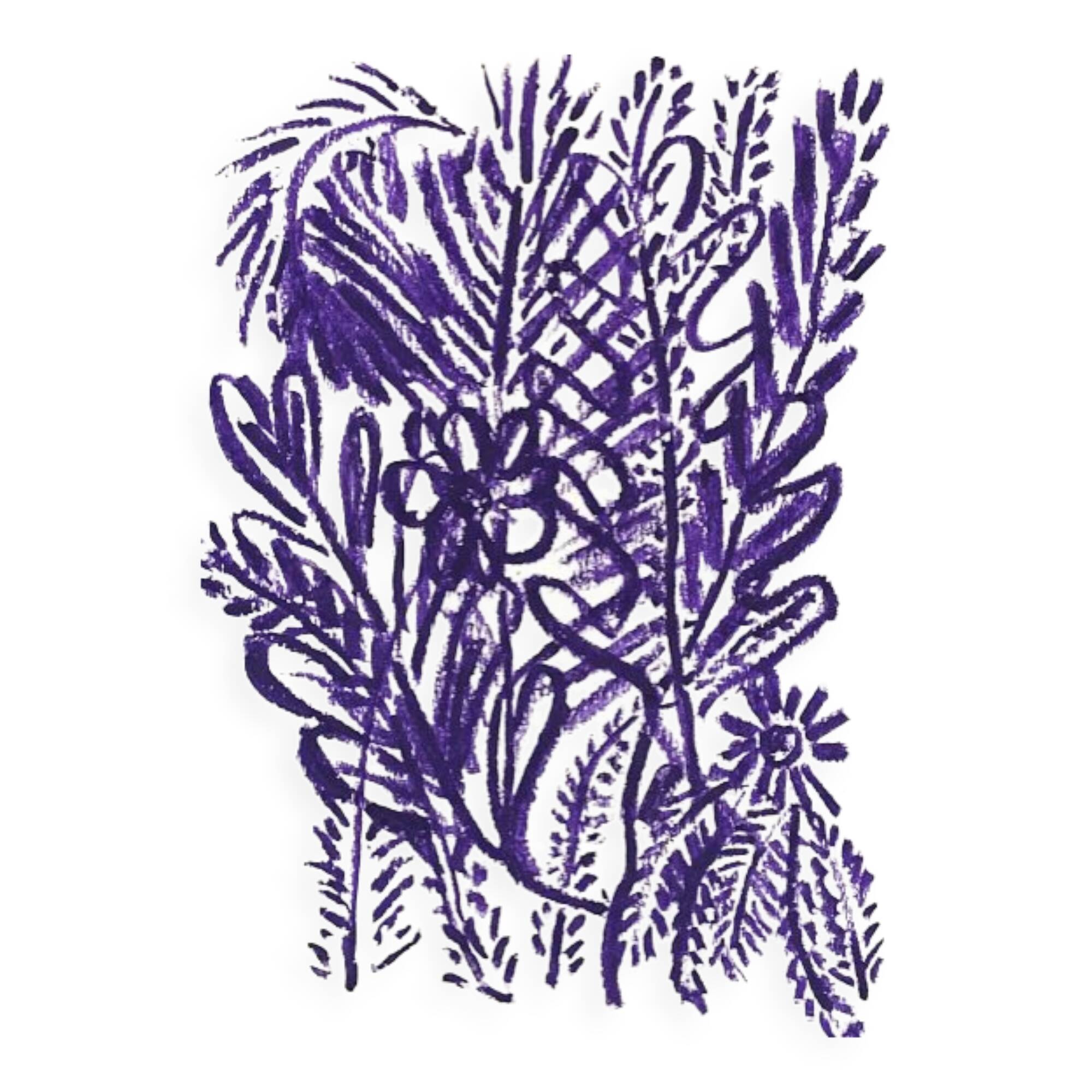 Illustration "flowering vegetation"-A4