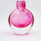 “Sommerso” perfume bottle in pink and transparent glass