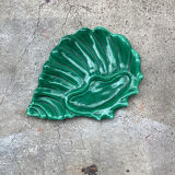 Vallauris green ceramic pocket tray