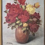 Still life bouquet of roses