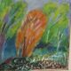 Huile sur toile suédoise "Arbres" par Hernek