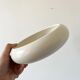 Matte white ceramic bowl, 1950s