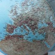 illuminated world map wooden base Teccnodidattica