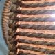 Lampe cordage vintage, années 60