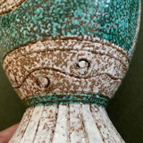 Fratelli Fanciullacci turquoise green horse ceramic vase