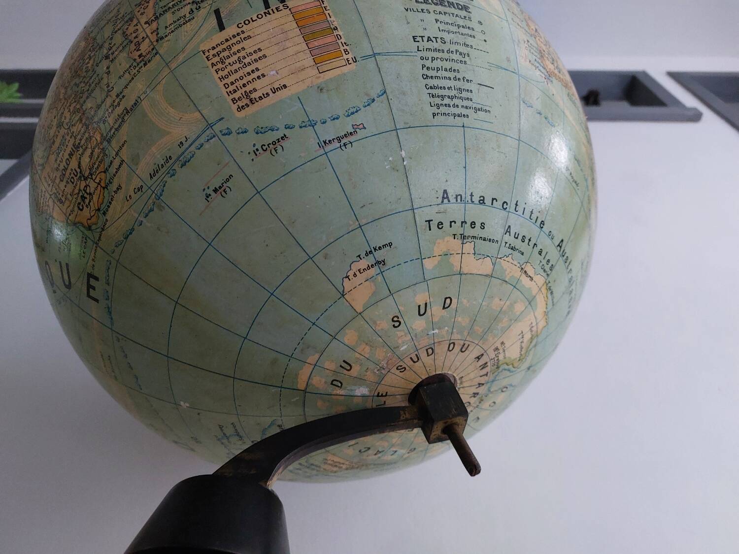 Large terrestrial globe