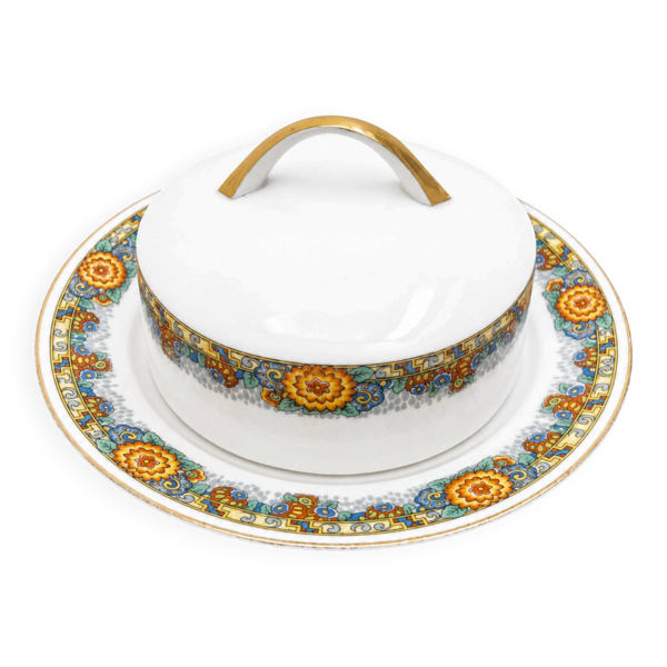 Beurrier / légumier porcelaine de Limoges 1960