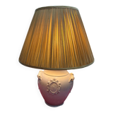 Provençal style lamp with silk shade