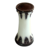 Mid Century flower column, plant stand, made of ceramic, brown/white, vintage from the 60s