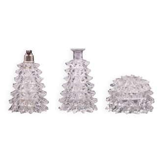 Set of 3 Ercole Barovier Rostrato Murano Italian Glass Vase for Barovier &