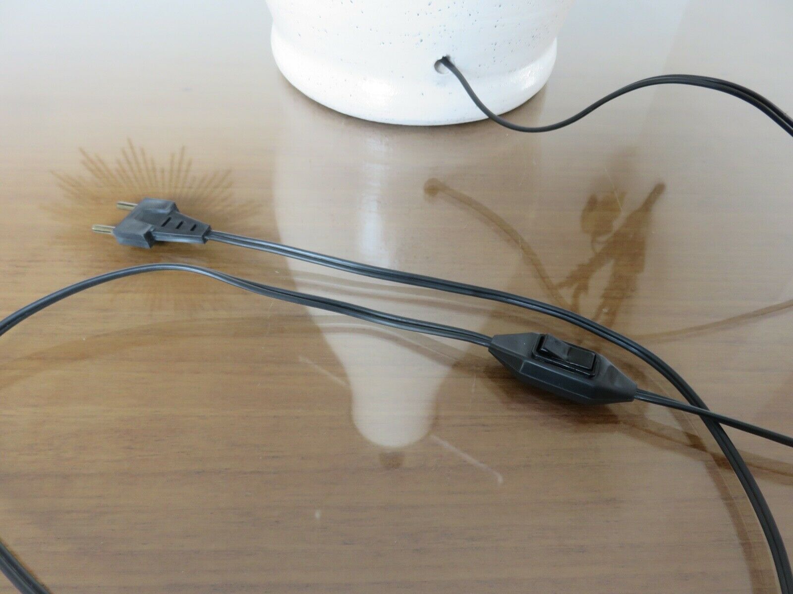 Ceramic lamp and resin "Accolay" 50s 60s